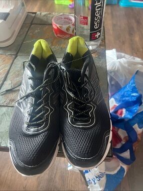 Fila Black Athletic Sneakers with Lime Interior